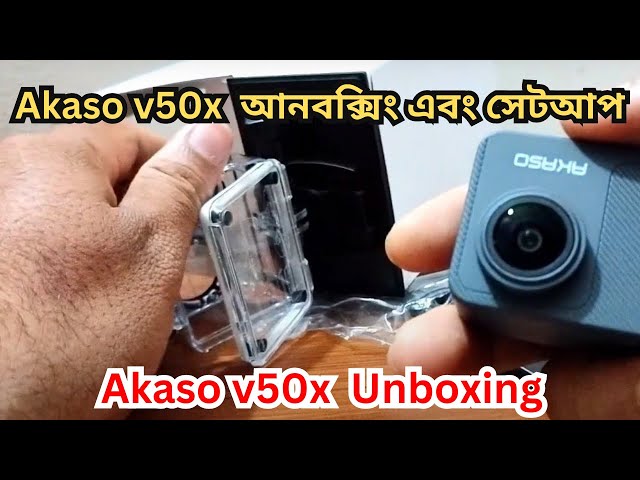 Akaso V50X 4k action camera unboxing 