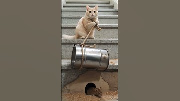 The super smart trap of cats?! Mouse: I‘m done this time... 🐭😱 | #Funny #cat #cats