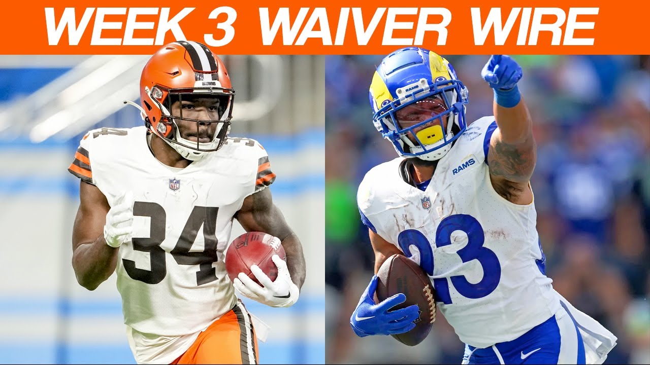 Top 10 Week 3 Fantasy Football Waiver Wire Pickups