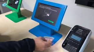 EvTrack Self Service Kiosk with QR Print Access Control Video