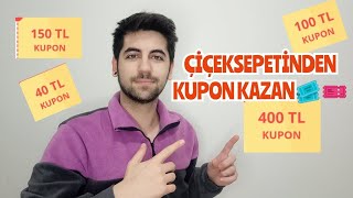 ÇİÇEKSEPETİ İNDİRİM KODU 😱 400₺ kupon kazan😻 Kuponlu alışveriş yapalım😻 Trendyol indirim kodu screenshot 2