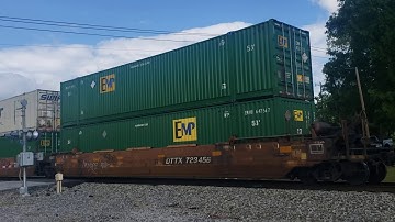 NS 204 Intermodal Taylors, SC w/NKP heritage unit trailing 2nd
