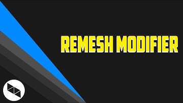 REMESH MODIFIER (Blender Modifiers ep 8)