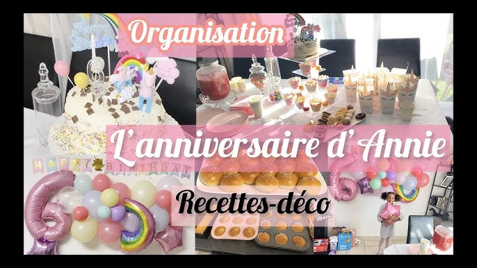 L'anniversaire de ma fille et la sweet table que je lui ai préparé 