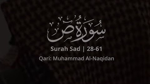 Surah Saad 28-61 Al-Naqidan(English& Deutsch)سورة ص ٢٨-٧١ محمدالنقيدان