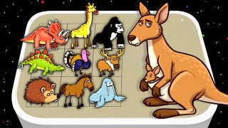 Merge ANIMALS MY PERFECT ZOO - Monster Dinosaur vs Wild animals, Merge Master Battle, Gameplay screenshot 4