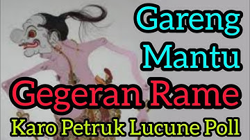 Gareng Mantu Geger Rame Karo Petruk Lucune Poll (Kurowo, Togog Lan Mbilung Gawe Kisruh Pas Resepsi)