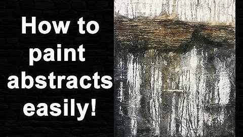 Painting an Abstract Painting (Distressed Mixed Media Acrylic Painting) Part 2