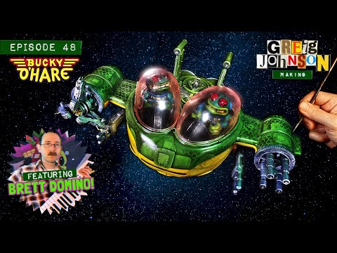 Painting a Bucky O'Hare toy from the 90s (feat. BRETT DOMINO!)