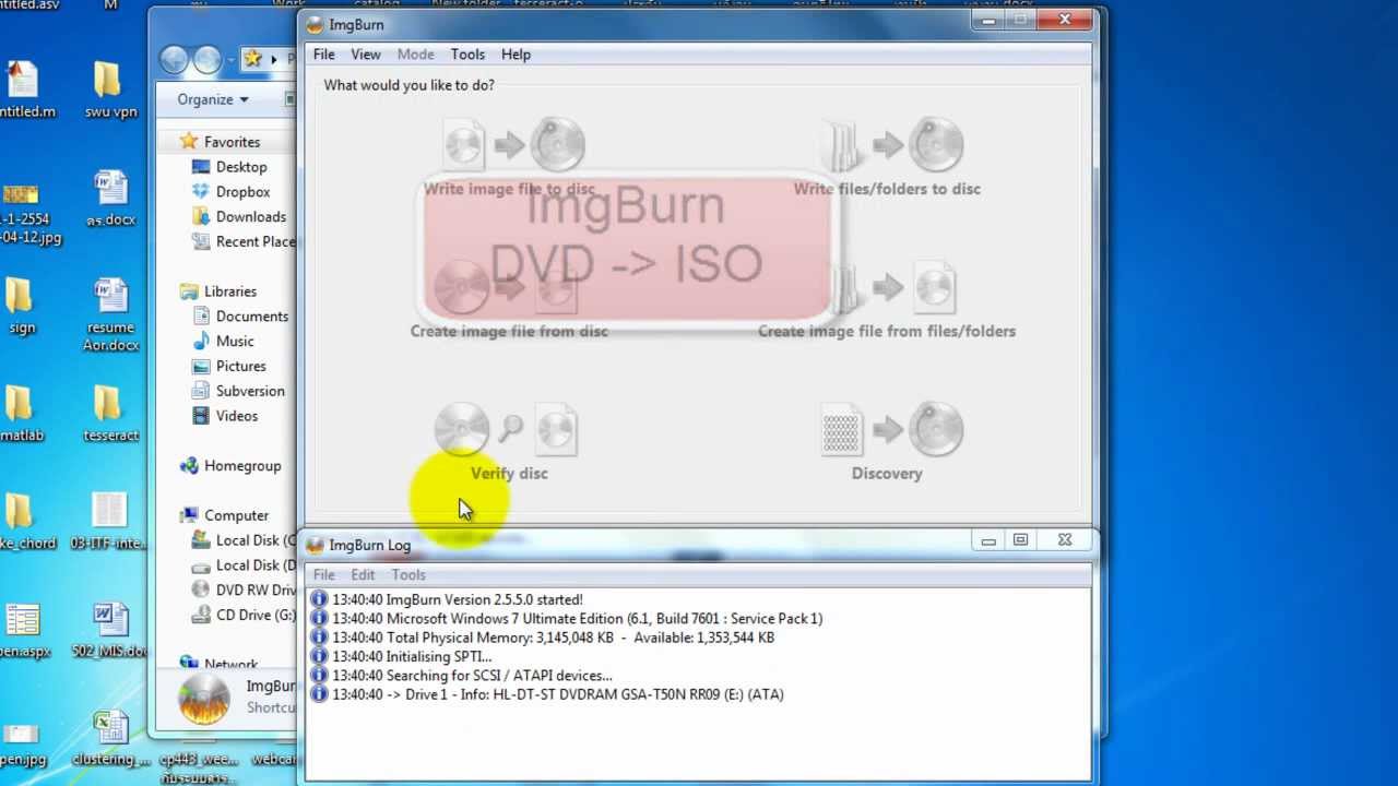 imgburn dvd to iso