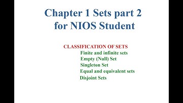 Chapter 1 Sets part 3 for NIOS Student