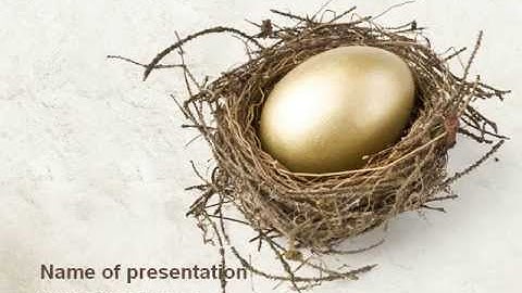 Golden Egg PowerPoint Template by PoweredTemplate.com