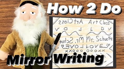 How to do MIRROR Writing EASY - Leonardo da Vinci Art PROJECT #mrschuettesart #davinci