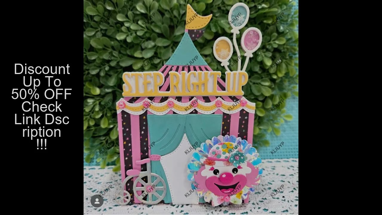 KLJUYP Fair Tent Mini Album Metal Cutting Dies Stencils for DIY Scrapbooking/album Decorative Emboss