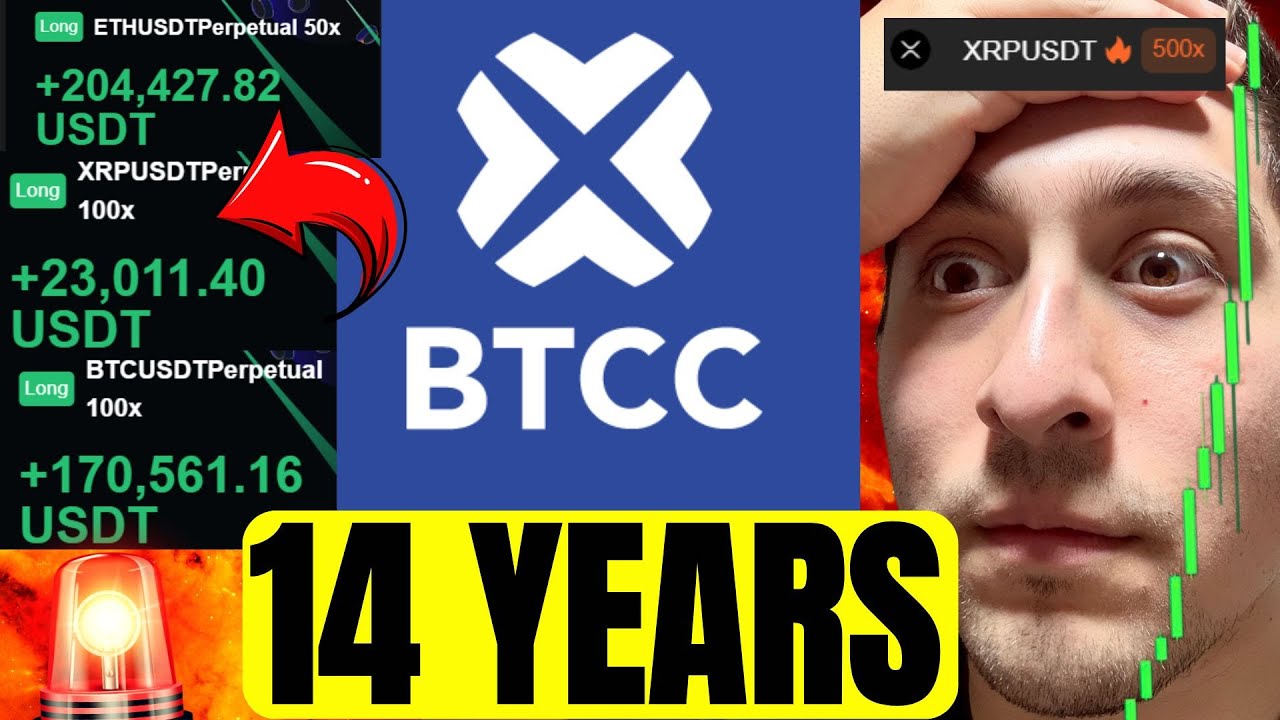 TRADE up to 500x XRP Leverage | BTCC turns 14🎉Special Rewards - YouTube