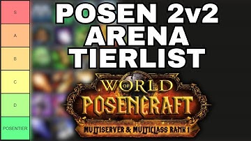 WOW MOP CLASSIC 2v2 ARENA TIER LIST