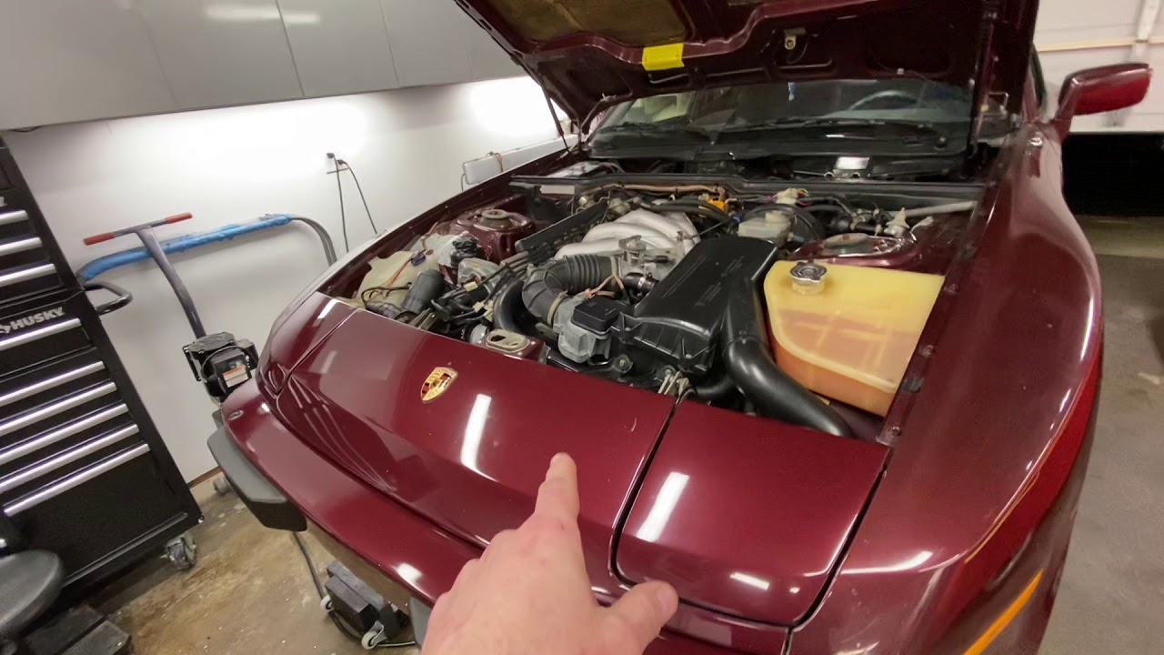 Porsche 944 overheating after water pump replacement - YouTube