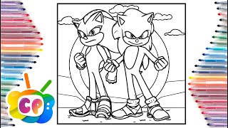 Sonic vs Shadow coloring pages / Sonic the hedgehog col... | Doovi