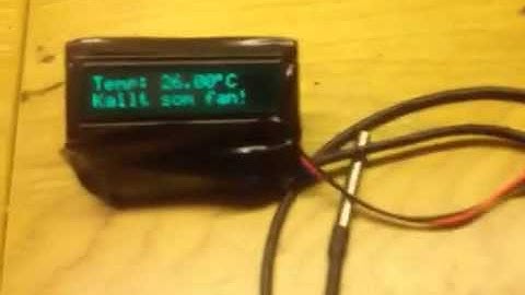 Thermometer prototype for Swedish hot tub