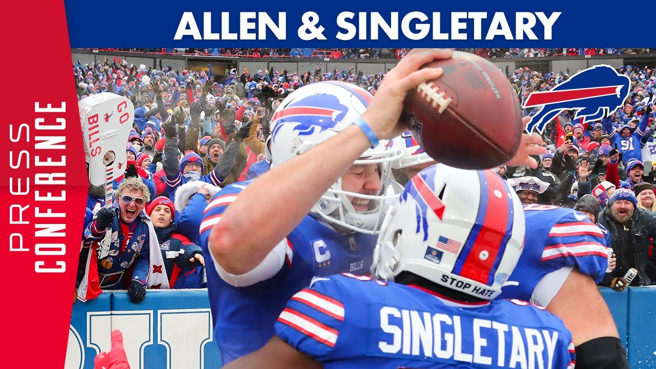 Josh Allen and Devin Singletary React to AFC East Clinching Win Over Jets | Buffalo Bills