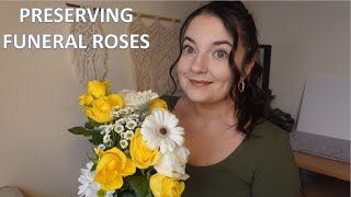 Drying and Preserving Funeral Flowers in Resin for a Family Friend