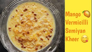 खास पदार्थ वापरुन मस्त व टेस्टी मँगो शेवयांची खीर | Mango Vermicilli Kheer Recipe | Ashas Kitchen