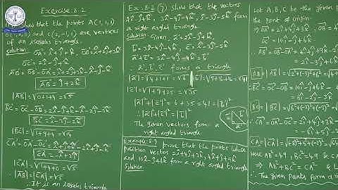 11TH MATHS VECTOR ALGEBRA (EX-8.2) (07)