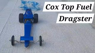 Running the Cox .049 Top Fuel Dragster with Parachute ☆Plus Bench Test and Burnout☆