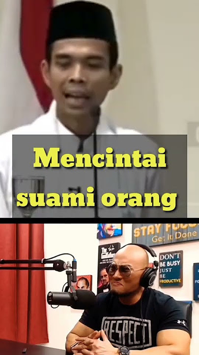 Ust Abdul Somad mencintai Suami Orang