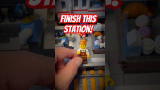 Finish this station. #shorts #legocity #legominifigures #storytelling #toyphotography #lego