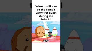 What it’s like to do the game’s very first quest during the tutorial