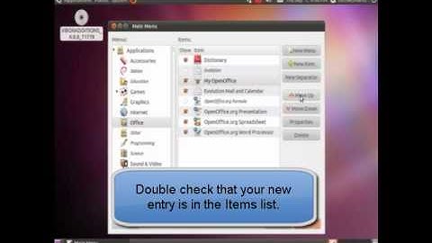 How to Add a Menu Item in Ubuntu