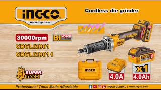 Ευθύς Λειαντήρας Μπαταρίας 20V Li-Ion CDGLI2001 Cordless die grinder INGCO Ευθύς Λειαντήρας Μπαταρίας 20V Li-Ion CDGLI2001 Cordless die grinder INGCO