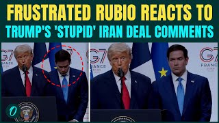 Rubio Looks PISSED As Trump Unveils Iran Agreement | Awkward Moment Behind President Goes Viral