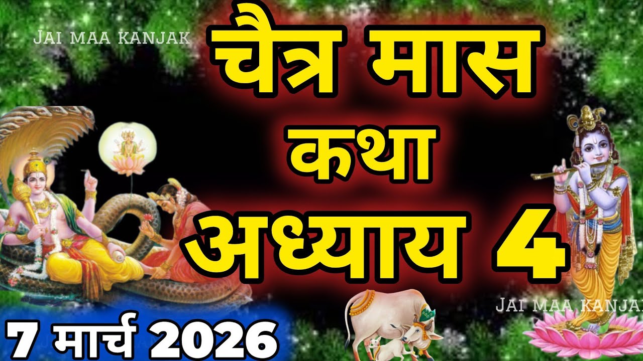 चैत्र मास कथा - अध्याय 4|| Chaitra Maas Ki Katha Day4 || chaitra mahatmya adhyay 4