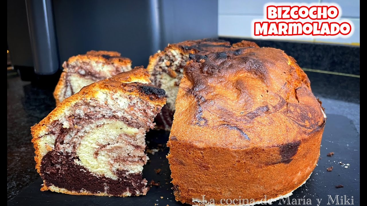 BIZCOCHO MARMOLADO En Airfryer | Súper esponjoso!!