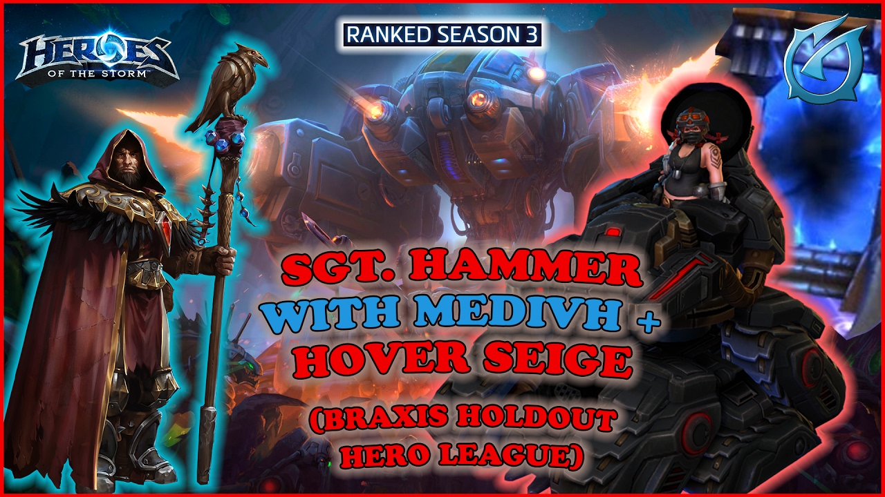 Grubby | Heroes of the Storm | Sgt. Hammer with Medivh + Hover Siege - HL S3 - Braxis Holdout