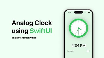 Creating an analog clock using SwiftUI | SwiftUI 2.0 | Implementation Video | Flawless Code