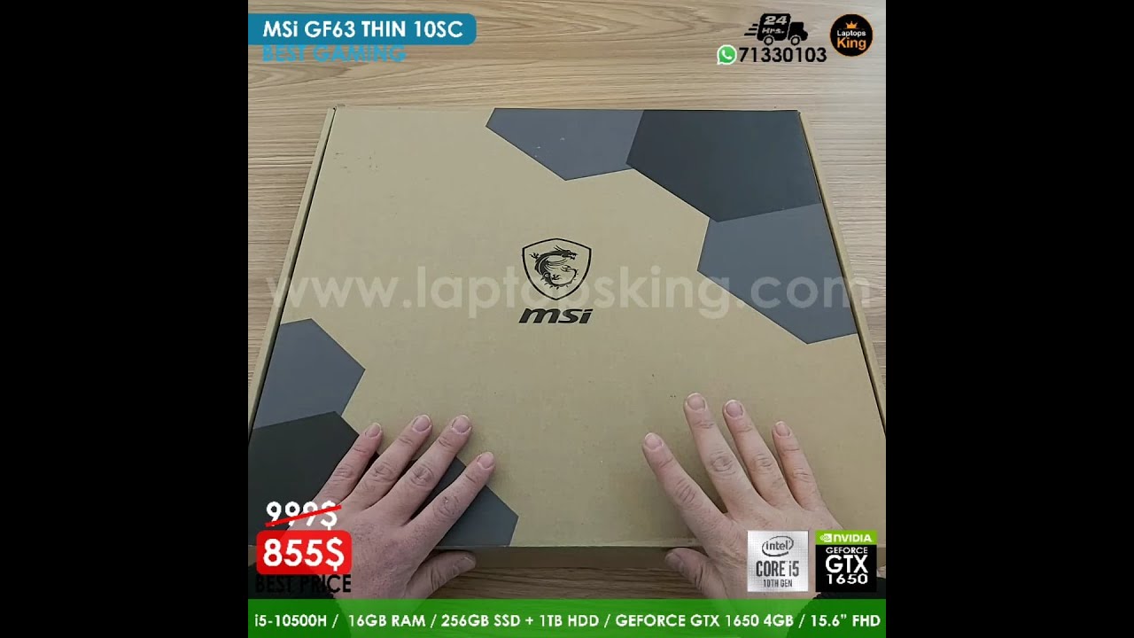 10th Gen Msi Gf63 Thin 10scxr Review MSI GF63 Thin (10Sx 11Ux
