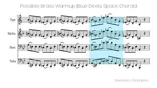 🎶 Possible Brass Warmup (Blue Devils Space Chords) 🎸🎸