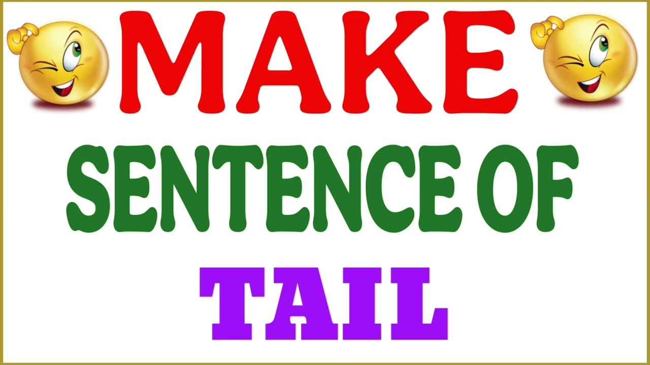Make sentence of Tail | Tail in sentence | Tail ka make sentence | Tail use  in sentence - YouTube