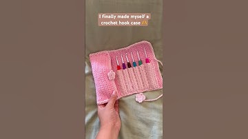 DIY crochet hook case for all crochet lovers #DIY #crocheting #beginnerfriendly #beginnercrochet