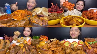 ASMR: EATING SPICY MUTTON?? CURRY | MUTTON FAT? CURRY | MUTTON LIVER? CURRY | Indian? Eating Mukbang