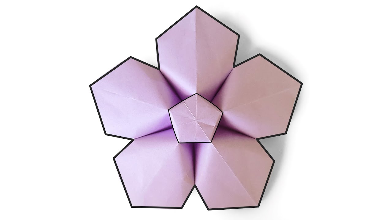 Comment faire une FLEUR en ORIGAMI (5 pétales)