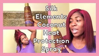 Silk Elements Coconut Heat Protection Spray Review & Demo
