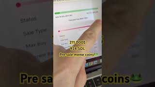 Pre sale meme coins #presale #pinksale