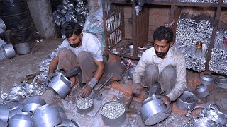 Making a Big Kettle | Silver Utensils production Process