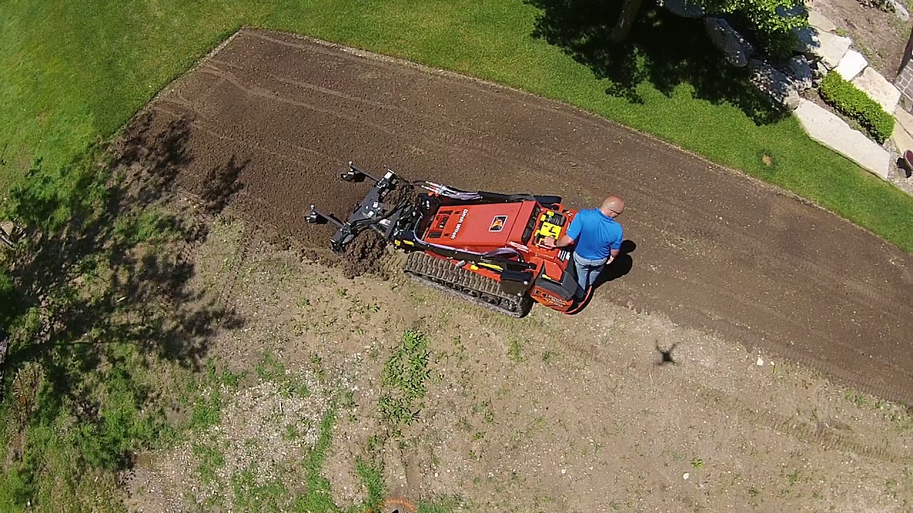 Ditch WItch SK1550 With a Harley Rake YouTube