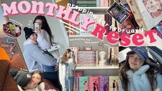 *monthly* reset vlog 🎀🏹🧸✨💌 grocery shop, decorating our new home, book haul, life update + more!