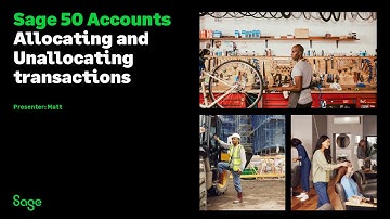 Sage 50 Accounts (UK) - Allocate and unallocate transactions